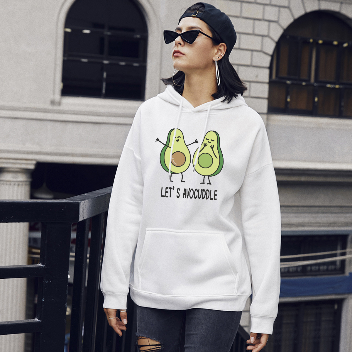 Street Casual Hooded Sweater Hoodies For Women NSSN1755