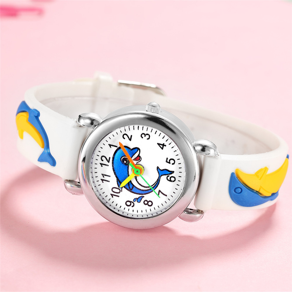 Cute Dolphin Pattern Quartz Watch Boys Girl Gift Watch Wholesale display picture 2