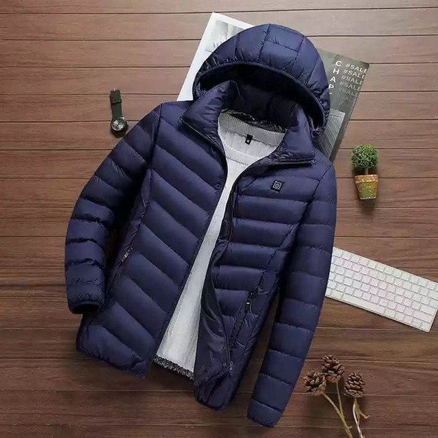 European men’s hooded large coat