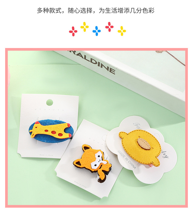 Factory direct supply of Korean version simple, fashionable and cute fruit hair clips, eco-friendly resin children's straight clips, BB clips wholesale detail image 9