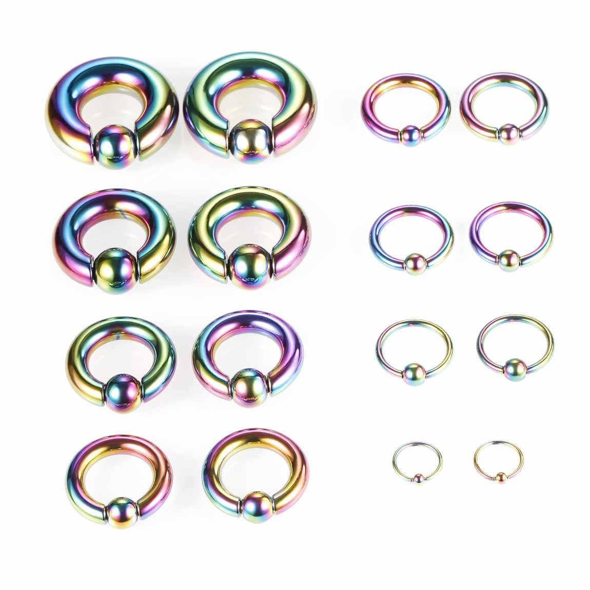 Retro O-Shape Stainless Steel Plating Earrings 1 Piece