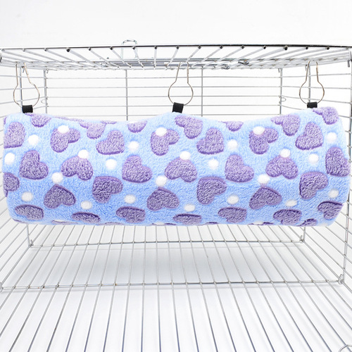 Sugar glider warm plush tunnel nest squirrel hammock plush nest small pet supplies winter cotton nest