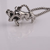 Brand necklace hip-hop style stainless steel, accessory, internet celebrity, European style