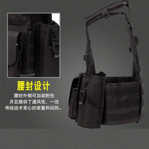 Okali outdoor tactical multi-functional MOLLE expands convenient military training CS actual combat exercise protective combination vest
