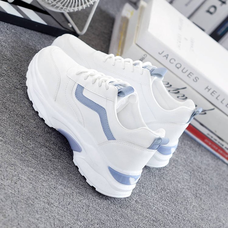 Women's Sports Shoes 2022 Autumn Women's Shoes New Trendy Shoes Casual Running Shoes Korean Leather White Shoes Women's Torre Shoes