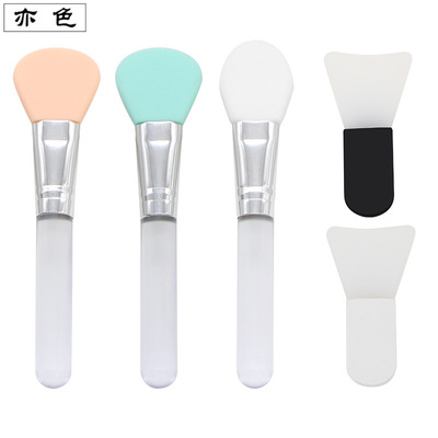 亦色廠家直銷矽膠面膜刷迷妳軟頭美容院自制面膜刷塗抹工具現貨