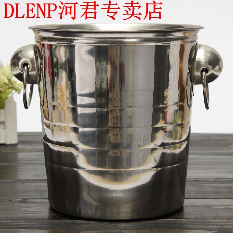 Silver Stainless Steel Ice Punch Bucket...