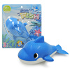 Wind-up toy, shark for bath play in water