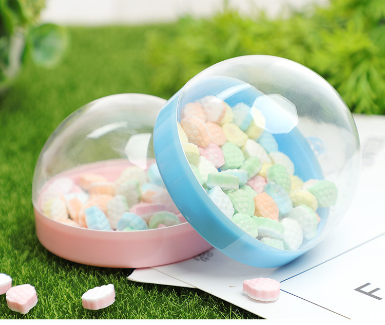 Creative Semicircle Plastic Transparent Wedding Candy Gift Box Candy Box Wedding Companion Gift Baby Birthday Gift Box Personality Diy display picture 1