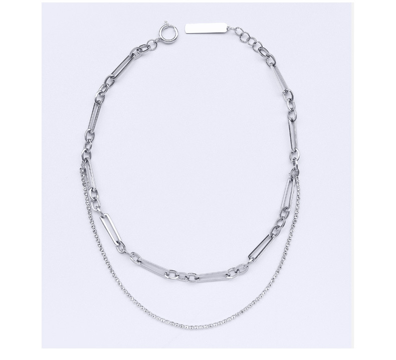 Collar Exagerado De Circonitas De Doble Capa display picture 7