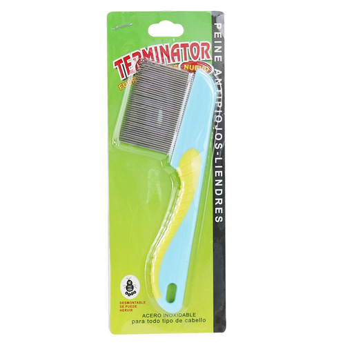 Factory direct supply of new hardcover pet flea comb, pet cleaning and beauty tools, deworming and knotting comb