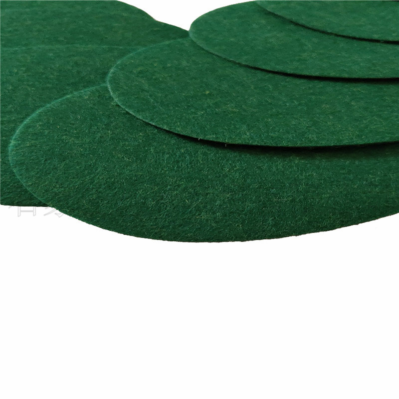衬布1毫米厚墨绿色毛毡布felt 深绿色针刺无纺布不织布 戟绒布料
