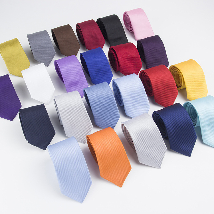 6cm Solid Color Fine Twill Tie, Direct Supply from the Factory, Suitable for Groups and Students, Pure Handmade Business Tie, Suitable for Groups