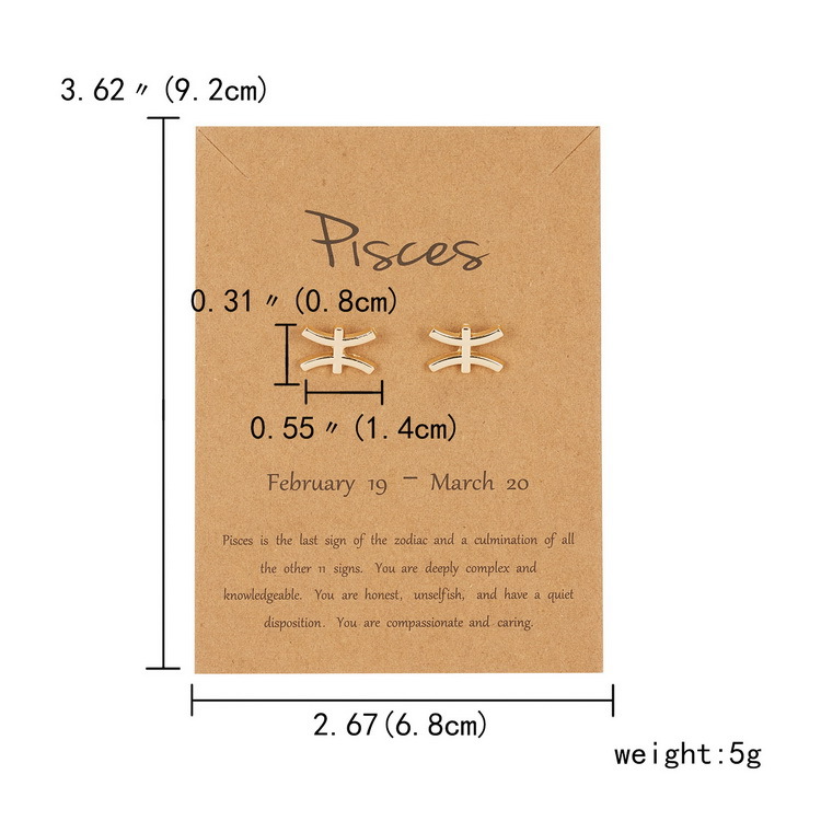 1 Paar Mode Konstellation Legierung Überzug Aushöhlen Frau Ohrstecker display picture 9