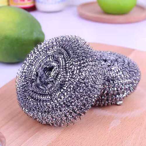 Household stainless steel cleaning ball pot brush, no rust, no slag, kitchen steel wire ball 2 yuan shop street stall night market hot sale