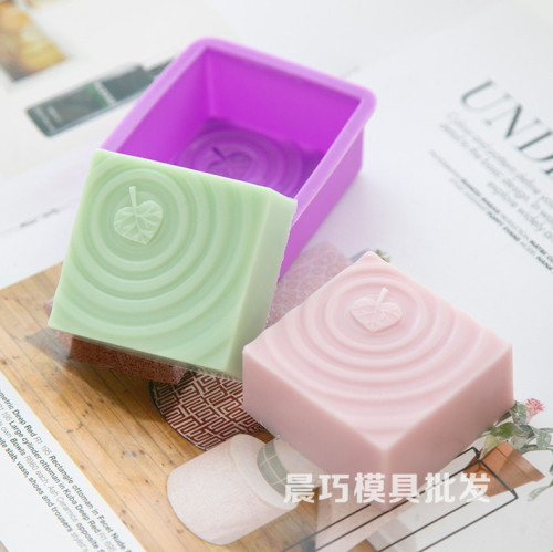 Single hole leaf silicone mold DIY handmade soap mold soap mold produces about 110 grams of soap water pattern leaf mold