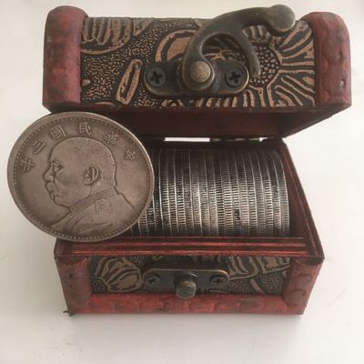 Antique Antique Qing Sounded Collection Silver dollar And silver Republic of China Gifts Silver coin Mechanism Guangxu