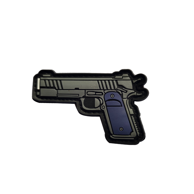 3D PVC velcro sello Q versión arma sello táctico moral insignia personalidad goma al aire libre bolsa accesorios etiqueta