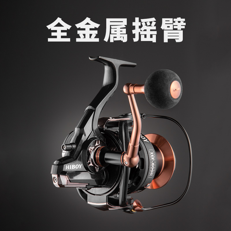 大物鱼轮远投海钓无间隙渔轮全金属不锈钢海竿船钓锚鱼巨物纺车轮