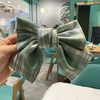 Brand black hairgrip with bow, fashionable hair rope, European style, internet celebrity, Korean style