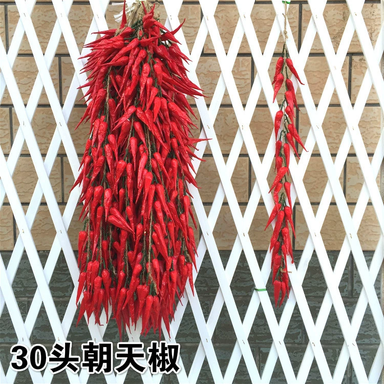 Vegetable model pendant fruit and vegetable window fake vegetable corn chili pepper, garlic decoration farmhouse fake fake