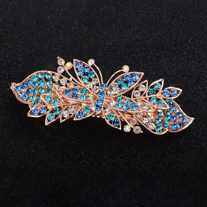 Metal Hairgrip Hairpin, Korean Style Floral Barrette, Adult Decorative Clip, 9×4×4 cm