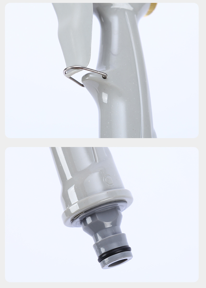 Suitable for high-pressure car washing water gun, household plastic gun body, garden watering tool, multi-functional, copper-plated