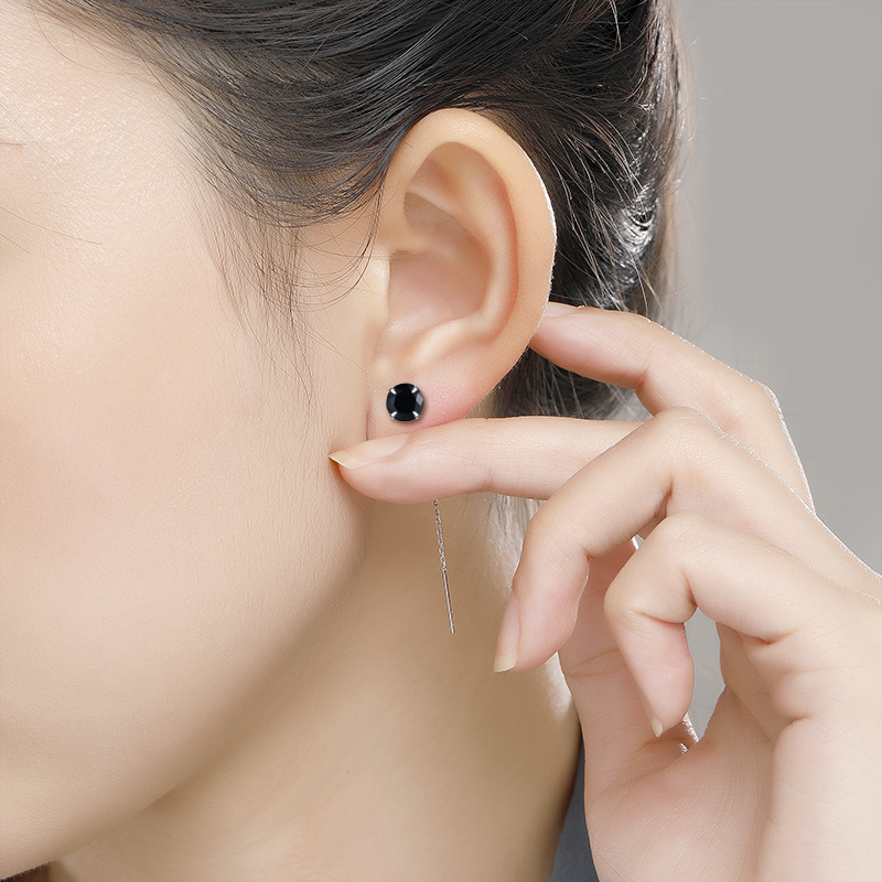 5g Weight 925 Sterling Silver Ear Needle Material Ear line Classification 1 Pair Quantity Holiday, Daily Occasion 925 Sterling Silver Material Geometric, Star, Heart Shape Pattern Women's Gender Casual, Simple Style Style 1 Pair 925 Sterling Silver Geometric Star Heart Shape Ear Line 24