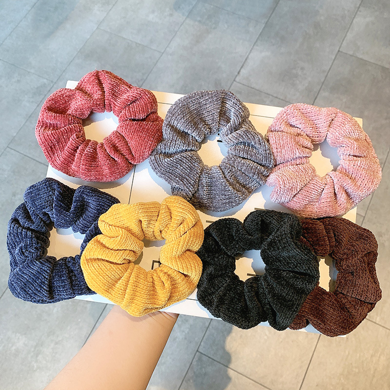 Retro Style Plush Cute Hair Scrunchies
