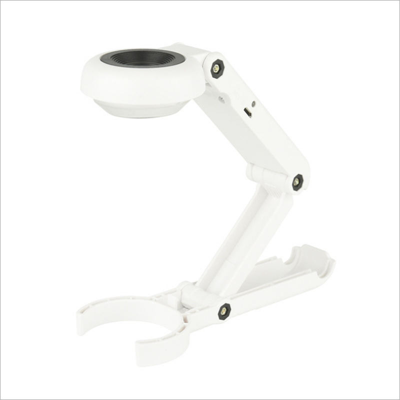 新款FS21DC带USB6LED灯手持折叠式20倍放大镜台式鉴定维修放大镜