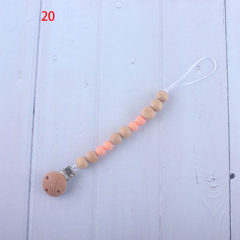 Nueva fábrica directa bebé Beech juguete mordedor bebé chupete de silicona pezón anti-gota cadena materna y infantil suministros