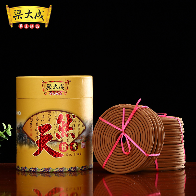 圓通工藝梁大成佛香批發紙盒裝24小時檀香塔香廠價直供