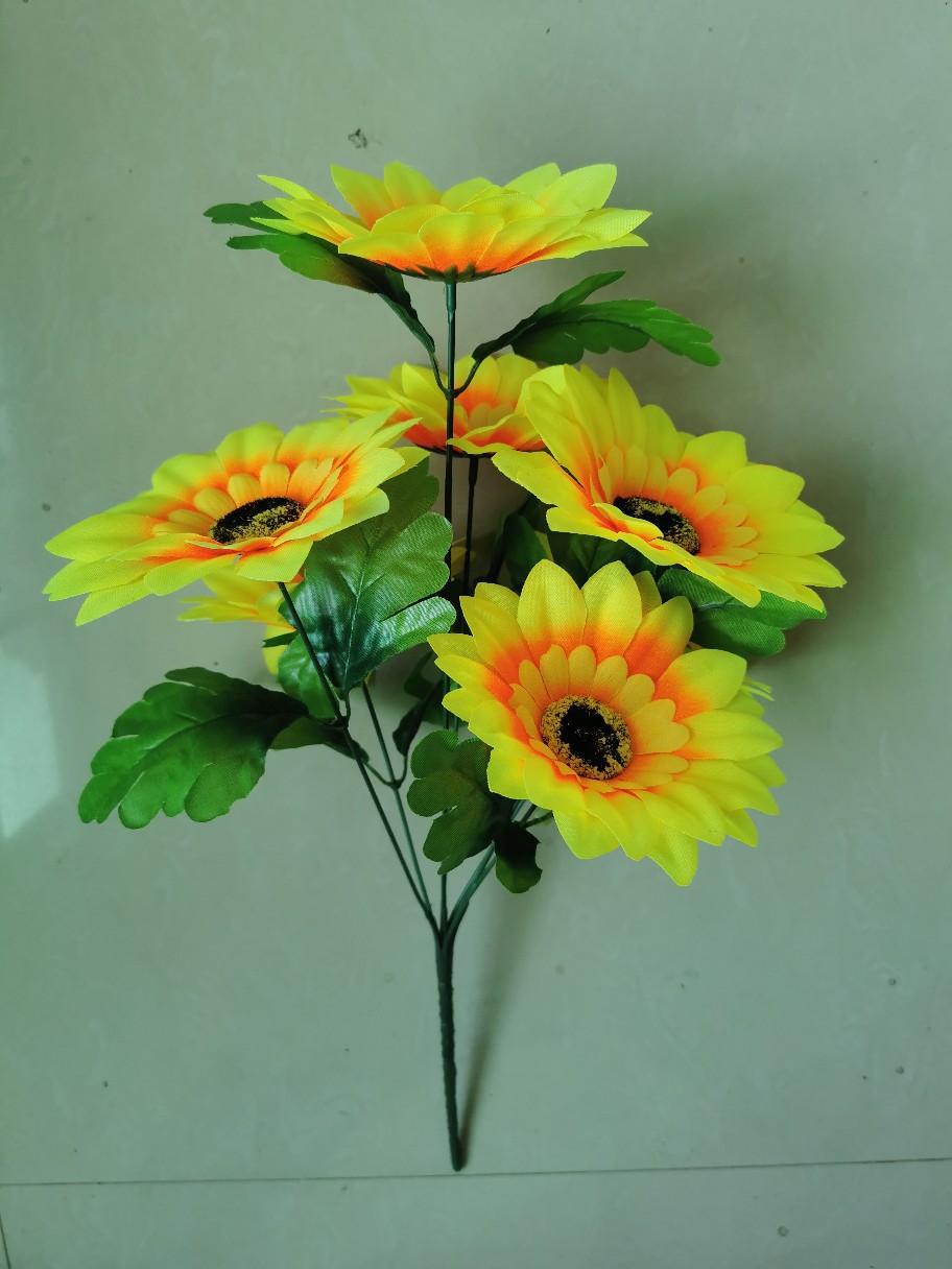 7 flores de sol girasoles flor decoración flor adornada flor