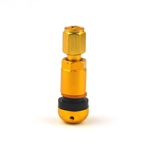 Car tire tubeless aluminum alloy explosion-proof valve round bottom 525TPMS tire pressure monitoring valve