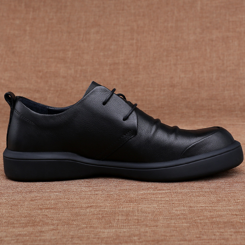 Men's Shoes Fall 2020 New Korean Edition British Business Leather Shoes Men's Genuine Leather Formal Wear Trend Youth Casual Shoes