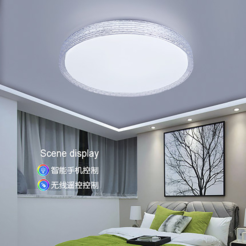 廠家直供LED室內(nèi)照明燈 手機APP遙控圓形客廳燈臥室燈吸頂燈批發(fā)