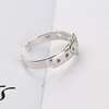 Ring heart shaped, jewelry, accessory, silver 925 sample, simple and elegant design, on index finger