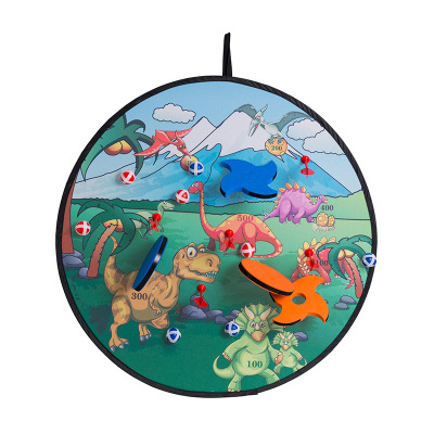 亚马逊恐龙益智飞镖盘安全玩具绒布可定制环保EVA大号标靶粘靶球
