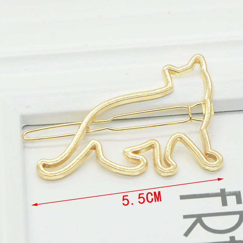 Fashion Geometric Metal Plating Hair Clip display picture 3