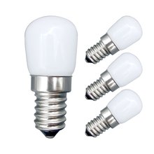 LED冰箱灯E14/E12陶瓷奶白玻璃罩2W灯泡220V油烟机缝纫机LED球泡