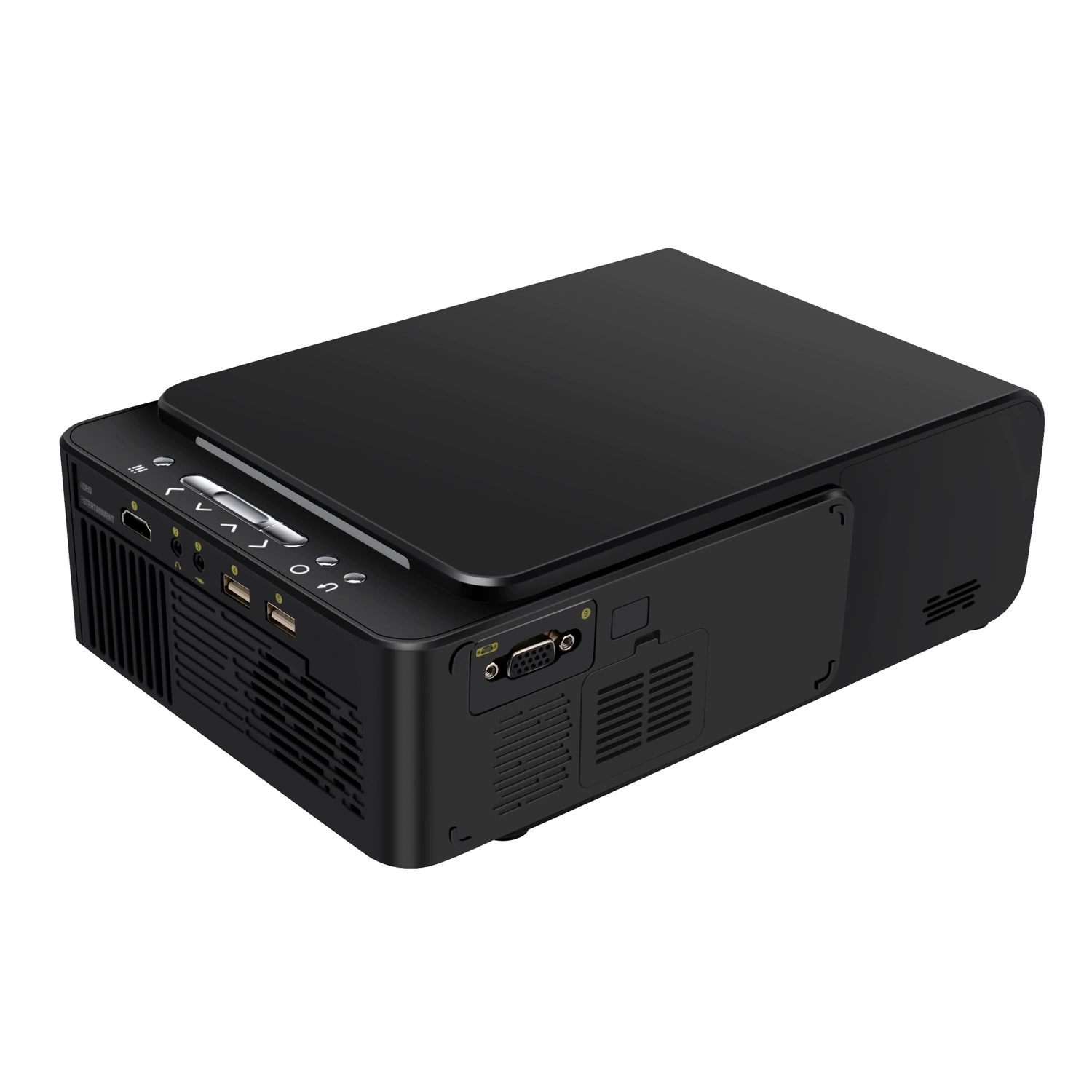 Фабричная цена кросс-бордер горячие продажи 720P HD проектор с черным LCD LED на той же версии экрана VH200
