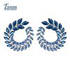 Fashionable zirconium, earrings, cute jewelry, European style