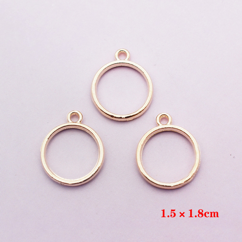 10 Pièces/paquet Style Simple Cercle Star Lune Alliage Placage Bijoux Accessoires display picture 3