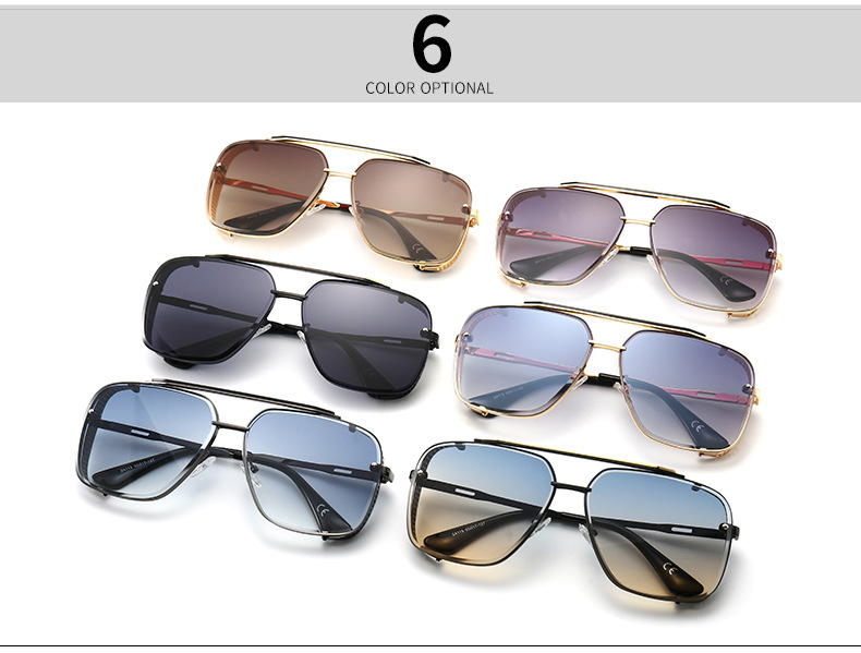 New Style Modern Retro Frame Thin Leg Sunglasses display picture 2