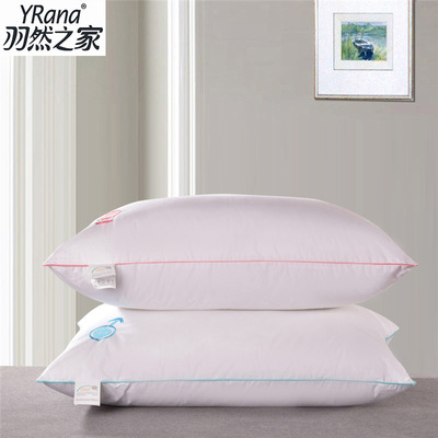 情侣枕头一对简约枕头枕芯刺绣枕全棉枕一件代发厂家供应|ru