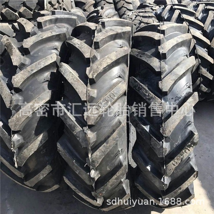 桦林农用轮胎13.6-24农用人字拖拉机轮胎12.4-28可配钢圈