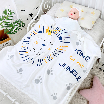 baby Bath towel Children Bamboo fiber double-deck children Blanket Cold soft ventilation Infants