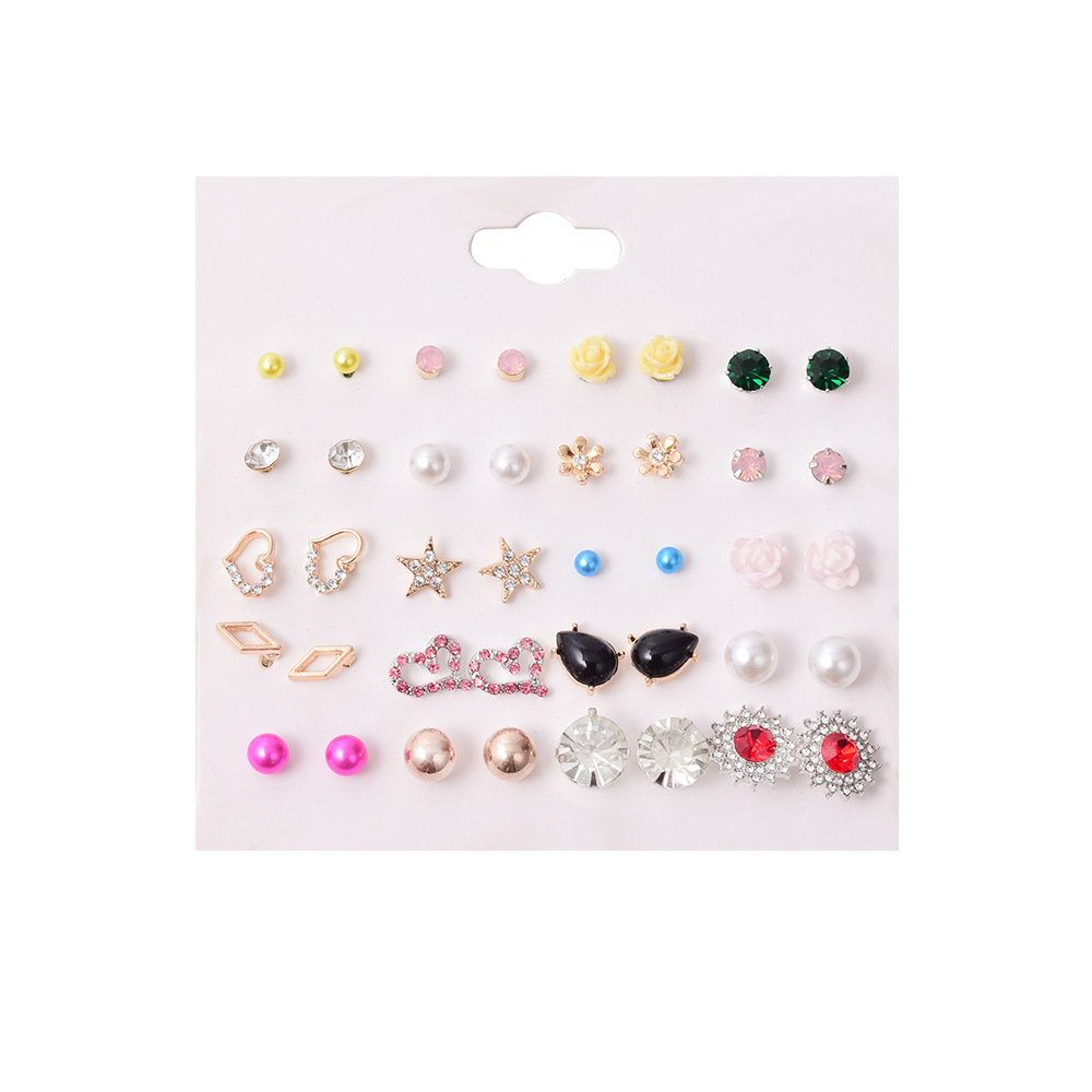 Ensemble De Boucles D&#39;oreilles En Alliage De Mode display picture 5