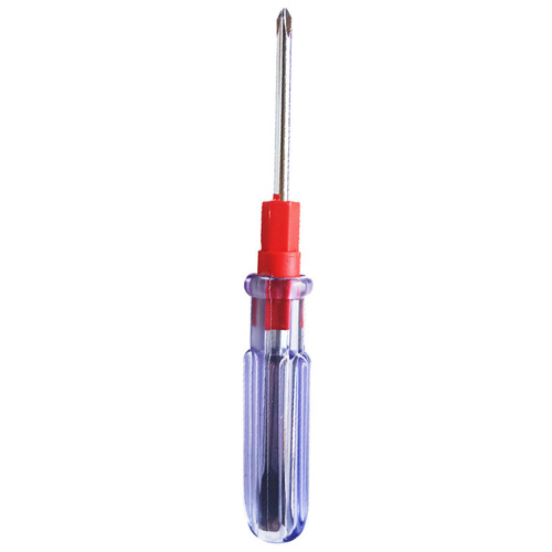 4-inch crystal dual-purpose screwdriver, magnetic, transparent handle, cross-shaped, transparent dual-purpose screwdriver, household gadgets