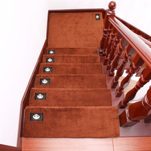 楼梯踏步垫免胶自粘防滑欧式台阶贴家用实木地毯满铺台阶旋转